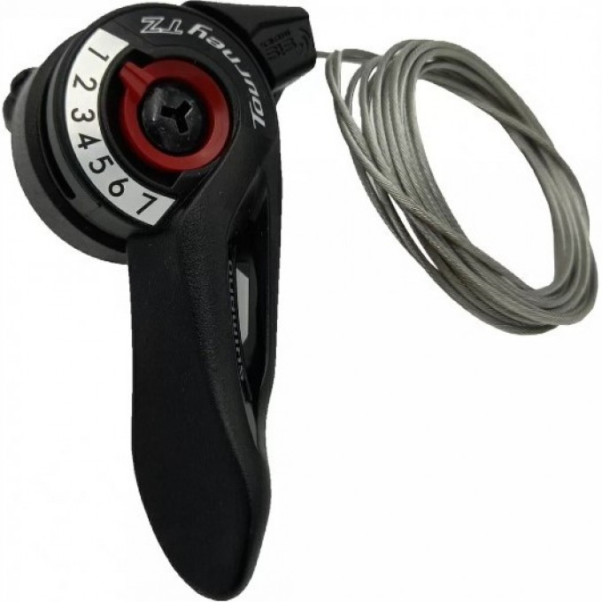 Шифтер SHIMANO TOURNEY, TZ500, правые, 7 скоростей, 2050 мм, без упаковки ASLTZ5007RA Шифтер SHIMANO TOURNEY, TZ500, правые, 7 скоростей, 2050 мм, без упаковки ASLTZ5007RA