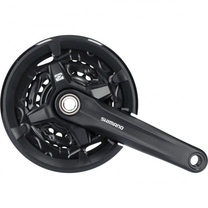 Система SHIMANO ALTUS, MT200-3, 175мм, 40/30/22T, интегрированый вал, с защитой, черный, для 9 скоростей EFCMT2103EX002CL