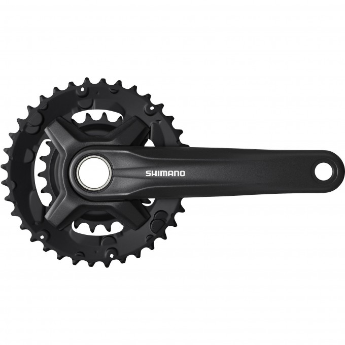 Система SHIMANO MT210-2, 175 мм, 36/22T, интегрированный вал, черный, для 9 скоростей EFCMT210EX62L Система SHIMANO MT210-2, 175 мм, 36/22T, интегрированный вал, черный, для 9 скоростей EFCMT210EX62L