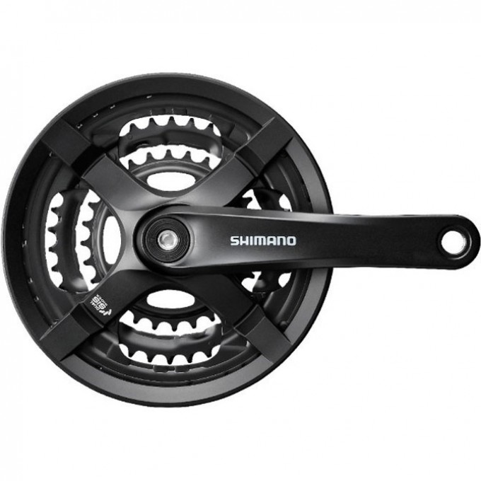 Система SHIMANO TY501, 175мм, квадрат, 42/34/24, без защиты, с болтами, черный, без упаковки AFCTY501E244XLB Система SHIMANO TY501, 175мм, квадрат, 42/34/24, без защиты, с болтами, черный, без упаковки AFCTY501E244XLB