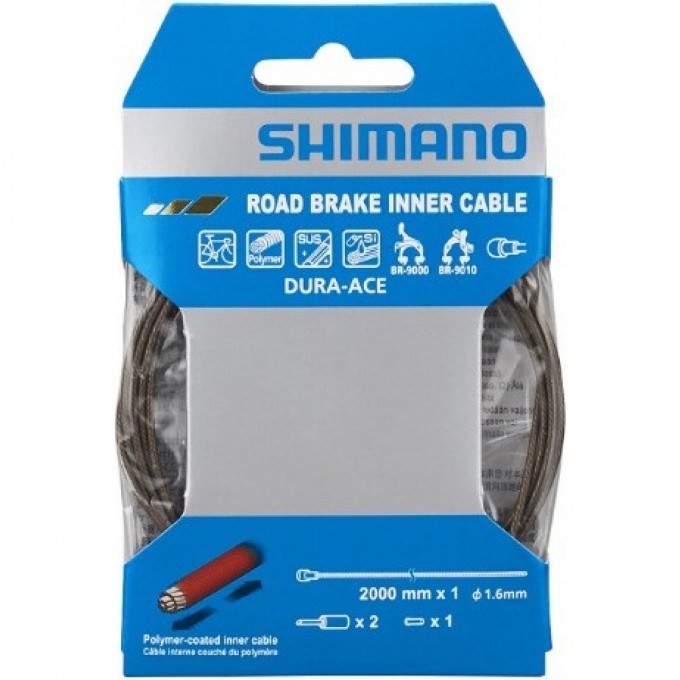 Трос тормоза SHIMANO для BC-9000 1.6x2000мм Y8YZ98050 Трос тормоза SHIMANO для BC-9000 1.6x2000мм Y8YZ98050
