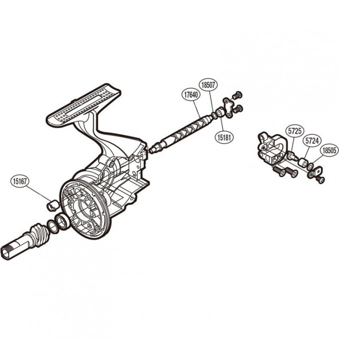Запчасть для катушки SHIMANO OSCILLATION SET набор для бесконечного винта PK0445 Запчасть для катушки SHIMANO OSCILLATION SET набор для бесконечного винта PK0445