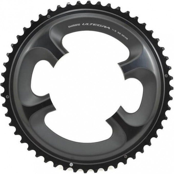 Звезда передняя SHIMANO ULTEGRA FC-6800, 52T-MB, черная, для 52-36T Y1P498070 Звезда передняя SHIMANO ULTEGRA FC-6800, 52T-MB, черная, для 52-36T Y1P498070